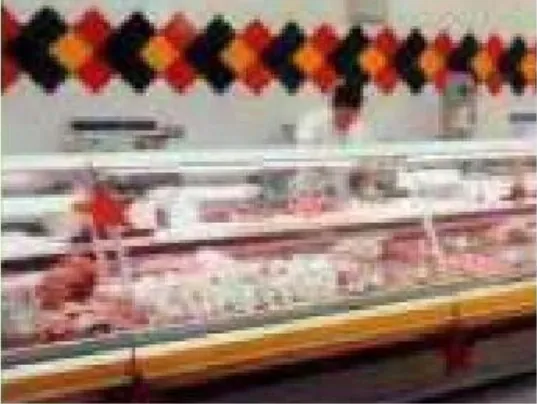 Chilled food counters inside Goodies Supermarket, Lagos